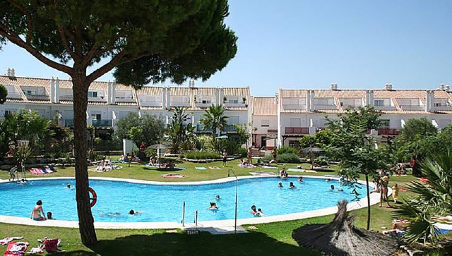 Nuevo Portil, casa adosada, alquiler temporal, piscina, terraza, playa, Civitas Immobilier

